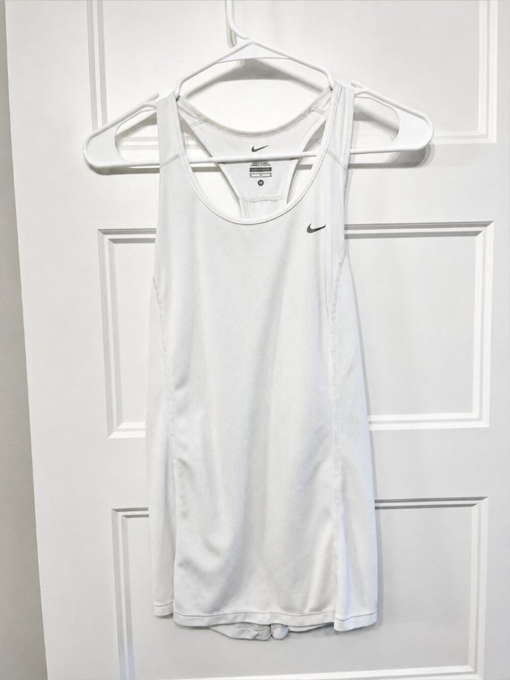 Nike Women's White Athletic Racerback Tank